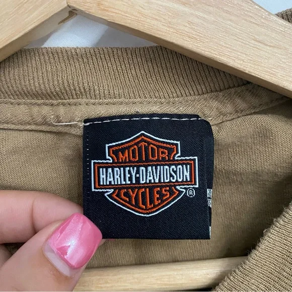 HARLEY DAVIDSON | Vintage beige graphic cotton T-Shirt - Picture 4 of 4